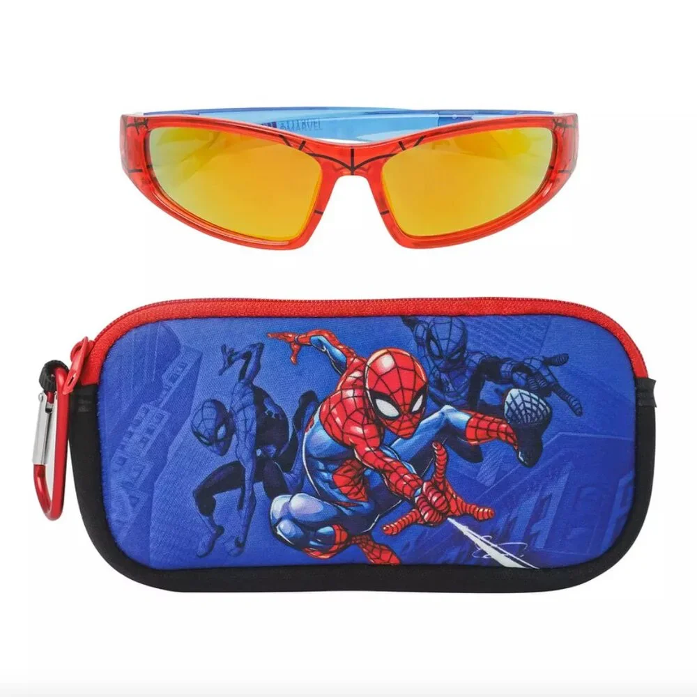Spiderman Sunglasses and Case Set with Keychain